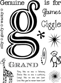 Technique Tuesday - Word Stamp Set - Gee Whiz  (sold individually)